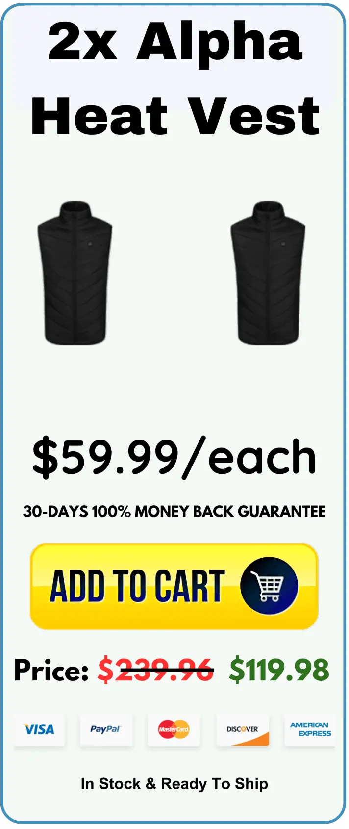 Alpha Heat Vest Offer package price